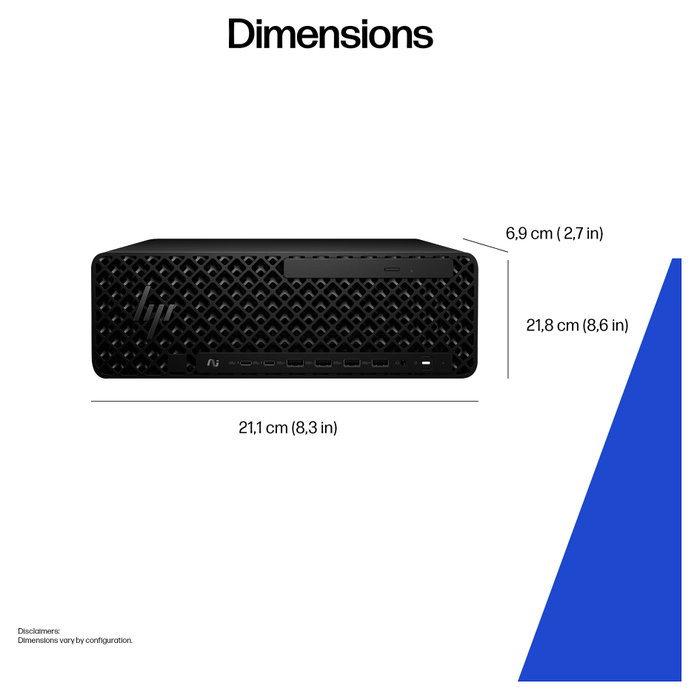 HP Z2 SFF G1i Intel Core Ultra 7 265K 32GB 1TB SSD NVIDIA RTX A400 Black