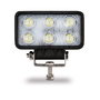 Faro de trabajo rectangular 6 LED, 1200 lm, 18W, 10-30V