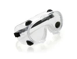 Safetop Jolly Gafas de Protección Montura Integral PVC Transparente con Válvulas