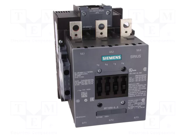 SIEMENS 3RT1056-6AP36 Contactor 3-polar S6