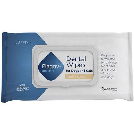 Ecuphar Plaqtiv+ Toallitas Dentales 64 unidades para Perros y Gatos