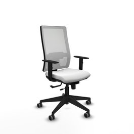 PIQUERAS Y CRESPO Silla de oficina Horna Blanca con mecanismo Sincro/Traslack