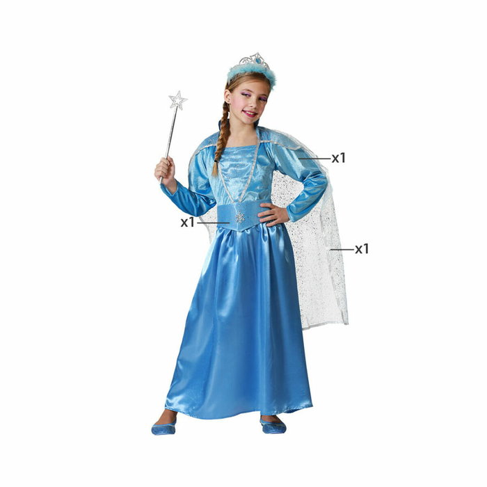 Disney Disfraz Princesa Azul para Niña 7-9 Años