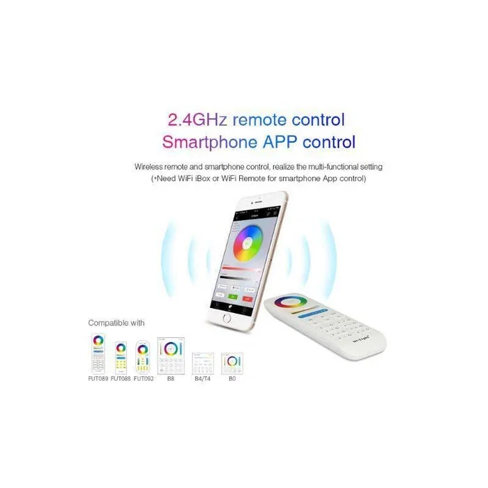 Synergy 21 PL5 Controlador LED para Panel RGB+CCT de 40W, 5 Canales, Voltaje Entrada AC 180-240V, Salida DC 30-40V, Compatible con Milight/Miboxer