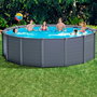 Intex Piscina Graphite Gray Panel D478x124 con Bomba Arena Redonda 478x124 cm