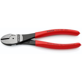 Knipex Alicate de corte diagonal de alto rendimiento, 180 mm, recubierto de plástico