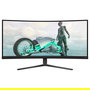 Philips 34M2C3500L/00 Monitor Gaming 86.36 cm/34" Curvo (1500R) WQHD 3440x1440 Fast VA 180Hz 1ms Adaptive Sync HDR10 2x HDMI 2.0 DisplayPort 1.4 Negro