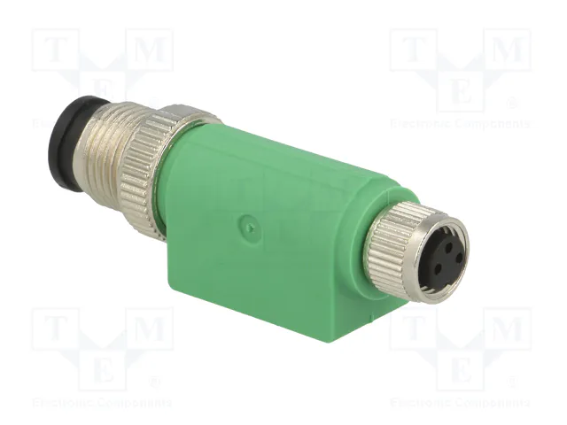 PHOENIX CONTACT Adaptador M12 macho recto a M8 hembra recto 3 pines