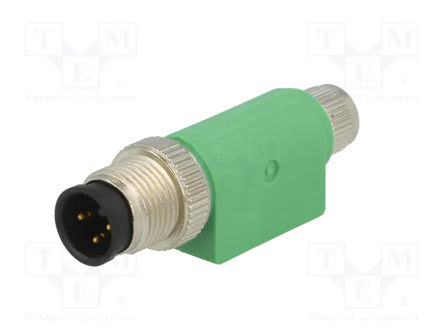 PHOENIX CONTACT Adaptador M12 macho recto a M8 hembra recto 3 pines
