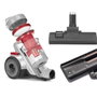 Argon Aspirador Turbo con Ruedas Gris y Rojo 900 W
