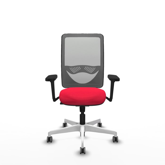 PIQUERAS Y CRESPO Silla de oficina Zulema con mecanismo Sincro, Rojo y Gris PIQUERAS Y CRESPO Silla de oficina Zulema con mecanismo Sincro, Rojo y Gris