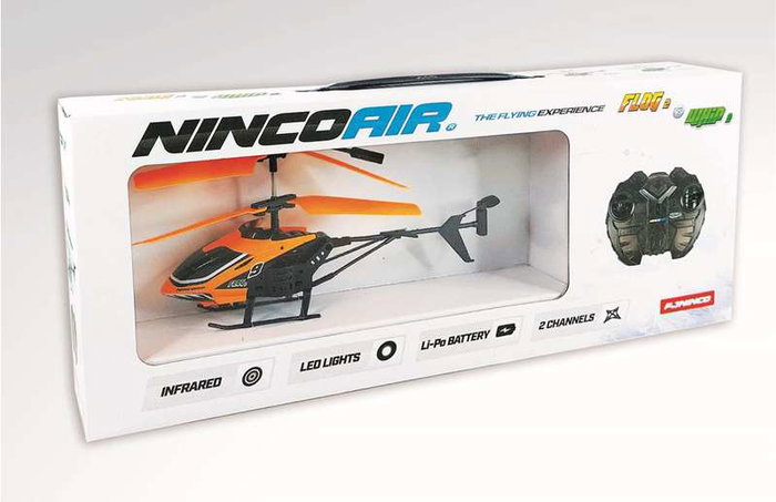 Ninco Helicóptero Radio Control Flog 2 Infrarrojos 2 Canales 21x9,5x15 cm
