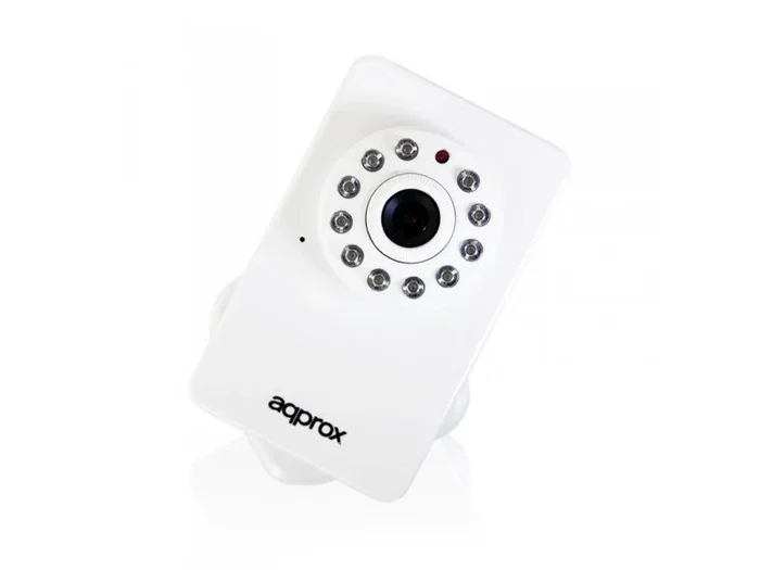 Approx APPIP03HDP2P - Cámara de seguridad IP interior WiFi HD 720p con visión nocturna, audio bidireccional, sensor IRCUT, detección de movimiento y ranura MicroSD