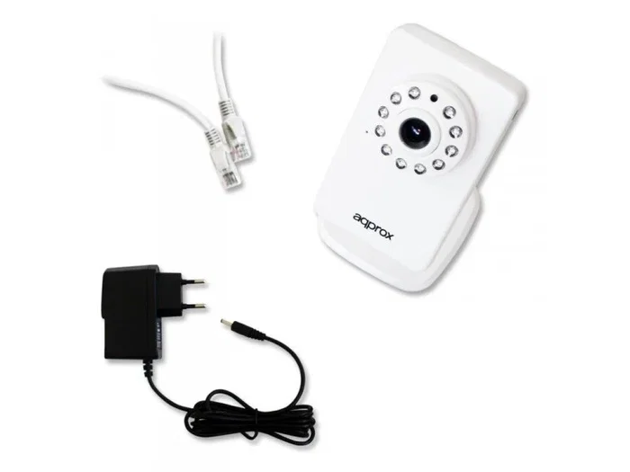 Approx APPIP03HDP2P - Cámara de seguridad IP interior WiFi HD 720p con visión nocturna, audio bidireccional, sensor IRCUT, detección de movimiento y ranura MicroSD
