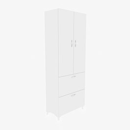 Hanah Home Armario Multiusos Blanco 60x163.6x31.5 cm