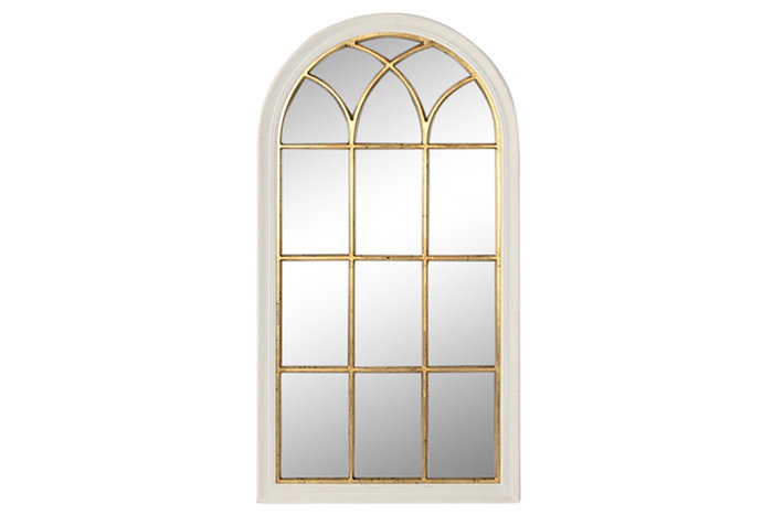 DKD Home Decor Espejo Dorado Blanco 68 x 128 x 4 cm DKD Home Decor Espejo Dorado Blanco 68 x 128 x 4 cm