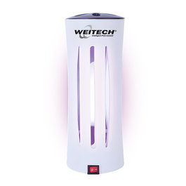 Weitech Lámpara Atrapa Insectos Voladores con Luz UV, Trampa Adhesiva, 9W, Alcance 30m², Dimensiones Ø12x29.7cm