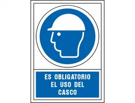 Syssa Señal de Obligacion Uso de Casco PVC 245x345 mm