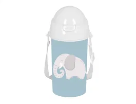 Safta Botella portalíquidos preescolar 500 ml con apertura automática e incluye pajita