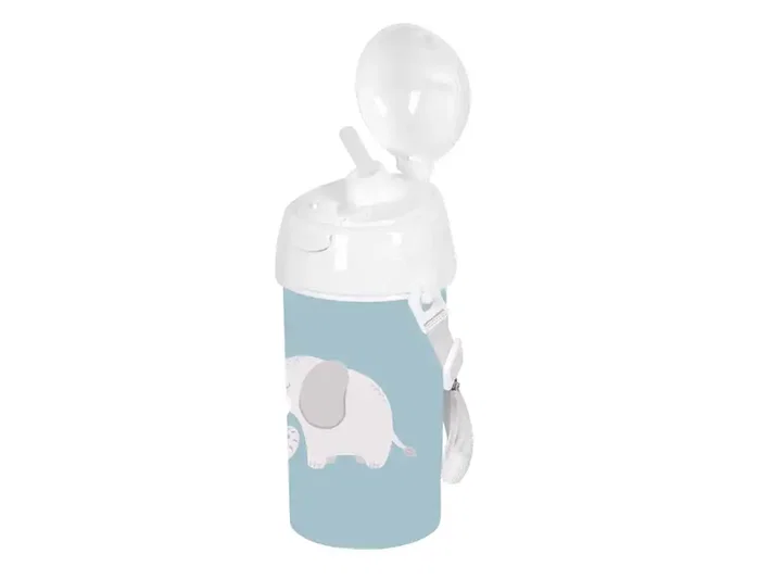 Safta Botella portalíquidos preescolar 500 ml con apertura automática e incluye pajita