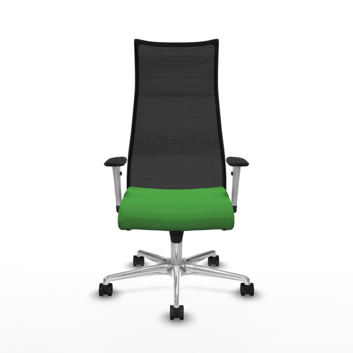 PIQUERAS Y CRESPO Sillón Albacete Verde y Negro con Mecanismo Sincro y Base de Aluminio PIQUERAS Y CRESPO Sillón Albacete Verde y Negro con Mecanismo Sincro y Base de Aluminio