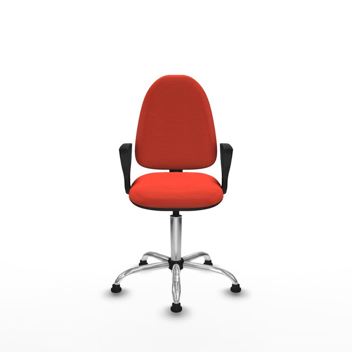 PIQUERAS Y CRESPO Silla de oficina Aýna Naranja oscuro con brazos fijos PIQUERAS Y CRESPO Silla de oficina Aýna Naranja oscuro con brazos fijos