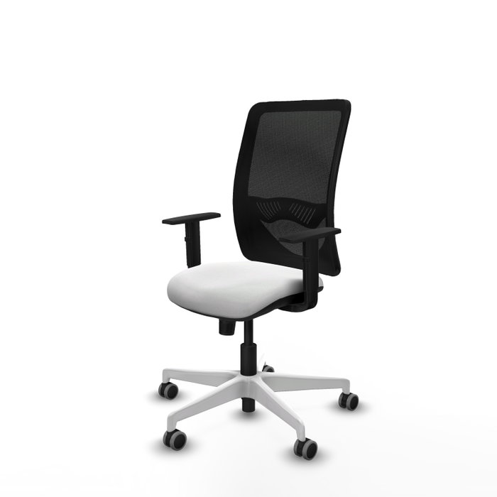 PIQUERAS Y CRESPO Silla de oficina Zulema con mecanismo Sincro, Blanco y Negro PIQUERAS Y CRESPO Silla de oficina Zulema con mecanismo Sincro, Blanco y Negro