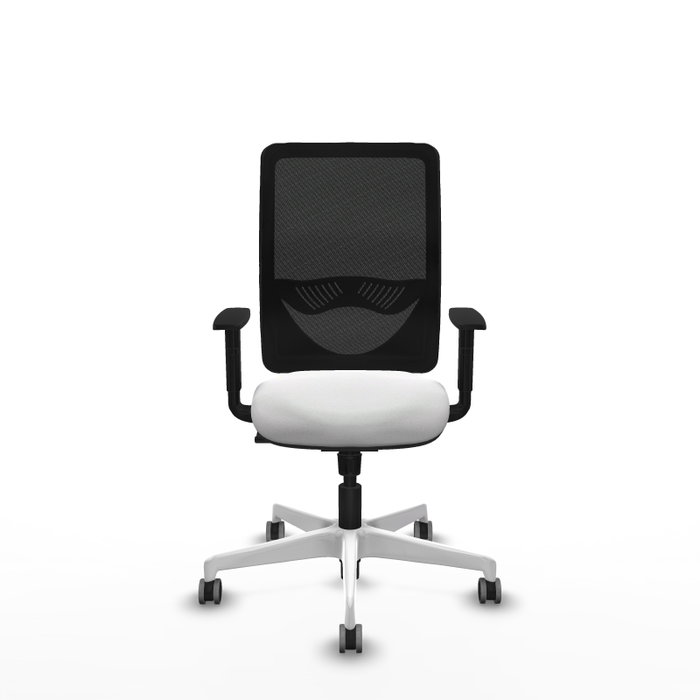 PIQUERAS Y CRESPO Silla de oficina Zulema con mecanismo Sincro, Blanco y Negro PIQUERAS Y CRESPO Silla de oficina Zulema con mecanismo Sincro, Blanco y Negro