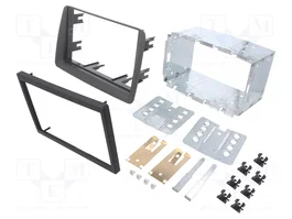 ACV Bastidor de montaje de radio 2 DIN para Fiat Panda (169) 2003->2012, gris
