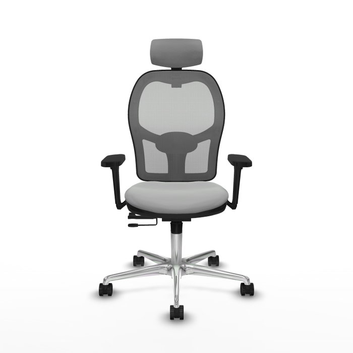 PIQUERAS Y CRESPO Silla de oficina Jorquera Gris con mecanismo Sincro/Traslack