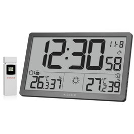 Kienzle Jumbo NEO LCD Weather Wall Clock Gris