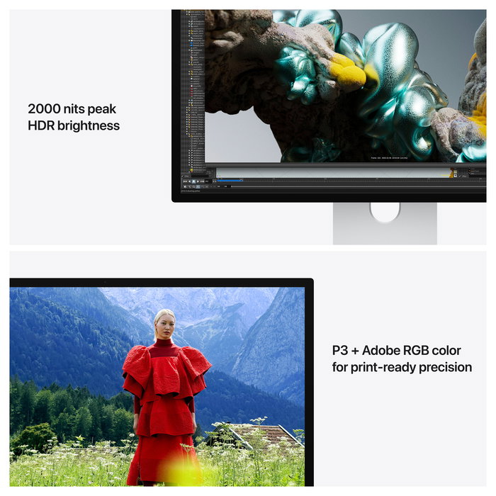 Apple Studio Display XDR 27" (68.6 cm) 5K Ultra HD 5120 x 2880 Nano-texture glass con soporte ajustable en altura e inclinación
