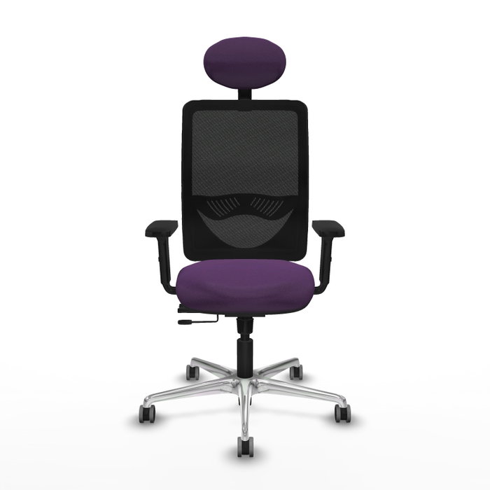 PIQUERAS Y CRESPO Silla de oficina Zulema Morado y Negro