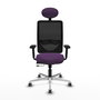 PIQUERAS Y CRESPO Silla de oficina Zulema Morado y Negro