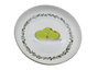 DKD Home Decor Juego de 6 Platos de Vidrio Opal Olivas Símil Porcelana Verde