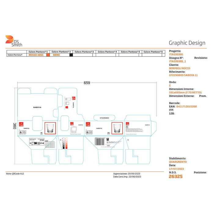 Caja 6 Vasos Bajos Vidrio Saboya Bormioli Rocco 11 cL Caja 6 Vasos Bajos Vidrio Saboya Bormioli Rocco 11 cL