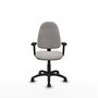 PIQUERAS Y CRESPO Silla de oficina Algarra Blanco con Brazos 2D