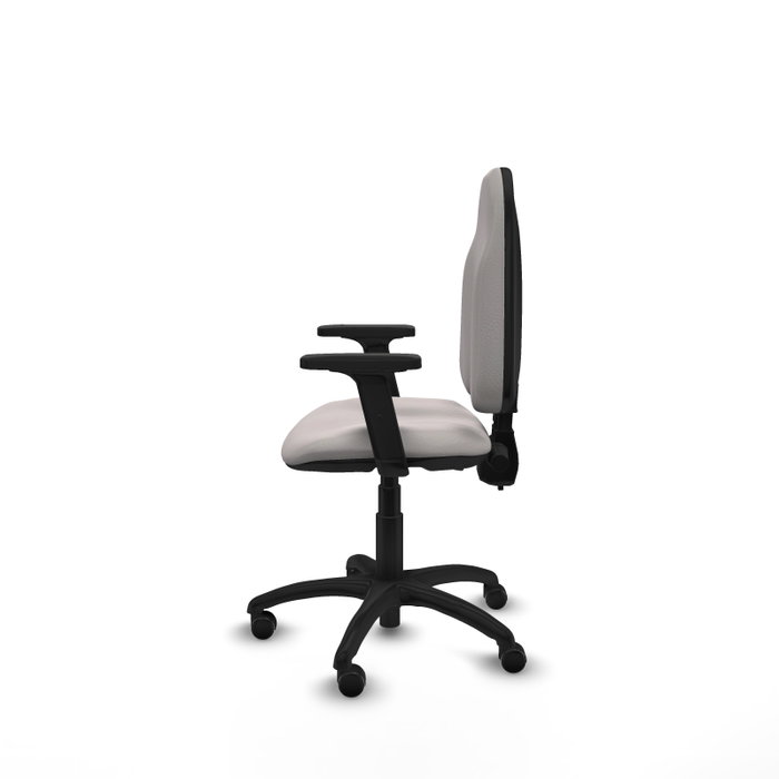 PIQUERAS Y CRESPO Silla de oficina Algarra Blanco con Brazos 2D