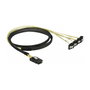 DeLOCK 85687 Cable Mini SAS SFF-8087 a 4 x SATA 7 pin angulado, 1 m