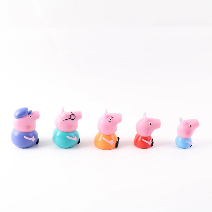 Deqube Peppa Pig Pack de 5 Marionetas de Dedo Familia - Multidioma, +12 meses Deqube Peppa Pig Pack de 5 Marionetas de Dedo Familia - Multidioma, +12 meses