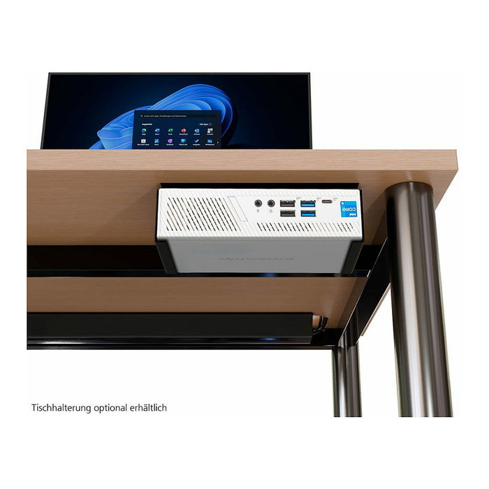 bluechip S3137 Mini PC Blanco - Intel Core i3-14100, 8GB DDR5, 500GB SSD, Windows 11 Pro, Wi-Fi 6E, Bluetooth 5.3 bluechip S3137 Mini PC Blanco - Intel Core i3-14100, 8GB DDR5, 500GB SSD, Windows 11 Pro, Wi-Fi 6E, Bluetooth 5.3