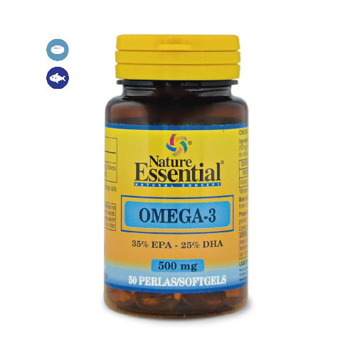 NATURE ESSENTIAL Omega 3 (EPA 35% DHA 25%) 500mg 50 perlas