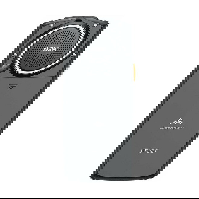 AGM M6 Bartype - Teléfono móvil resistente IP68/IP69K 4G, pantalla 2.4", doble SIM, cámara 0.3 MP, batería 2500 mAh, color Negro