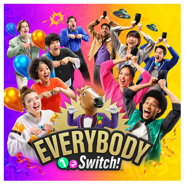 Nintendo Everybody 1-2-Switch! Juego Físico para Nintendo Switch, Multijugador 2-8 Jugadores, Idioma Voces Inglés, Subtítulos Multilingües