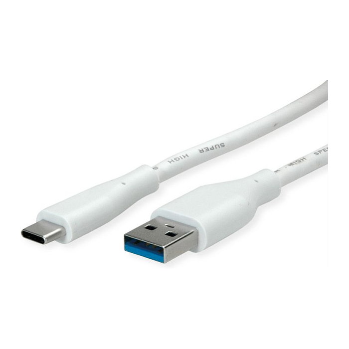 VALUE Cable USB 3.2 Gen 1 Tipo A a USB C 3 m Blanco VALUE Cable USB 3.2 Gen 1 Tipo A a USB C 3 m Blanco