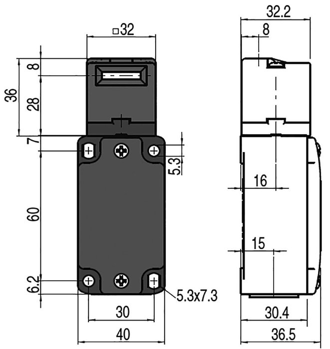 PIZZATO ELETTRICA Interruptor de seguridad FD NC x2 IP67