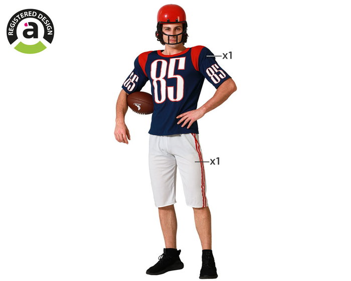 Atosa Disfraz Jugador Rugby Hombre Adulto M-L Atosa Disfraz Jugador Rugby Hombre Adulto M-L