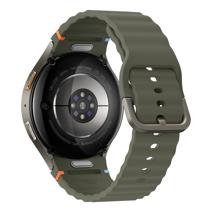 SAMSUNG Galaxy Watch 7 44mm Verde Aluminio con LTE, GPS, Wear OS, Resistent al Agua 5ATM, Pantalla AMOLED 1.5"