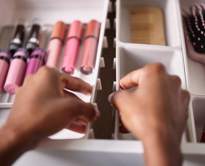 Joseph Joseph Viva Set de Organizador de Maquillaje de 12 Piezas Beige