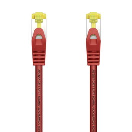 AISENS - CABLE DE RED LATIGUILLO RJ45 LSZH CAT.7 600 MHZ S/FTP PIMF AWG26, ROJO, 0.5M